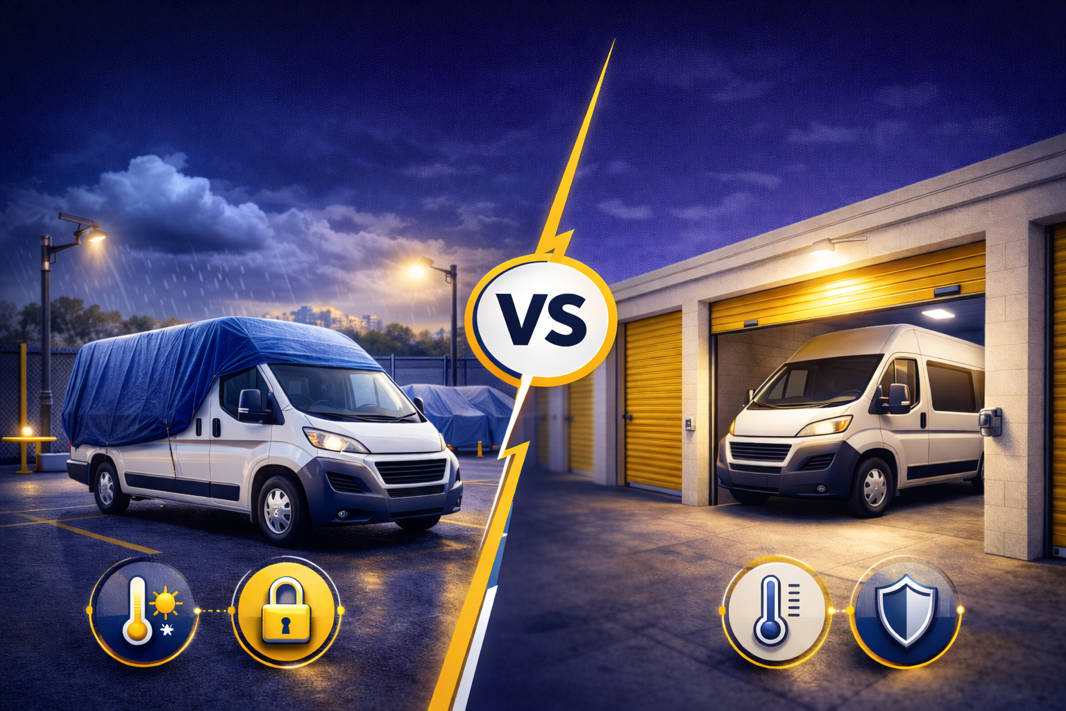 Outdoor vs Indoor Camper Storage Which Is Better for Your Van