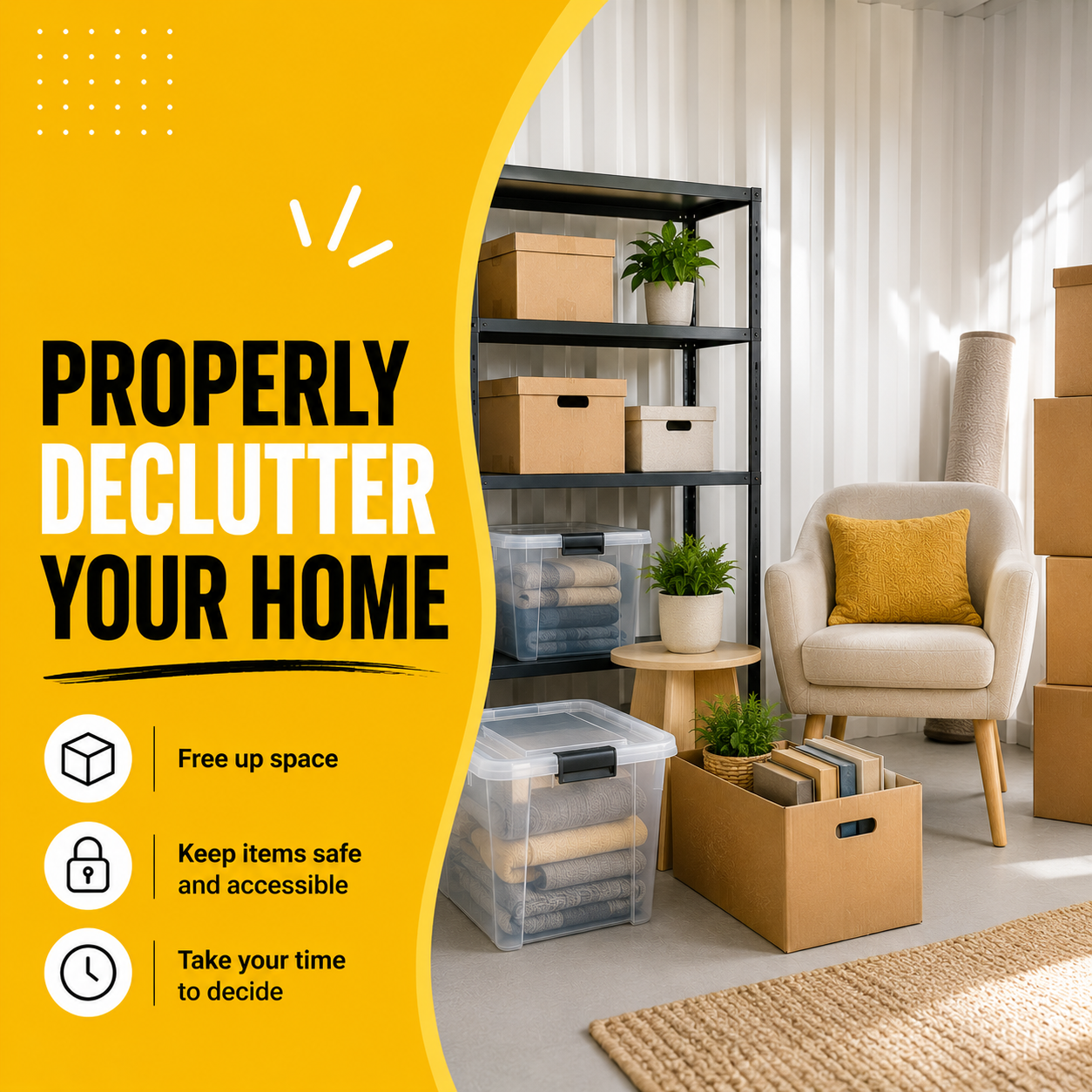 How a Storage Unit Can Help You Properly Declutter Your Home