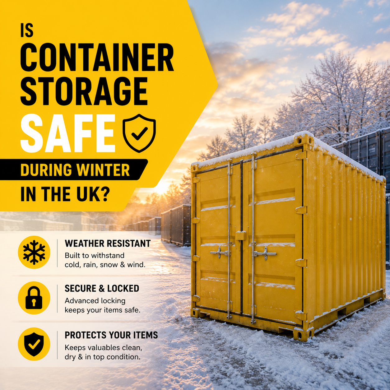 Is Container Storage Safe During Winter in the UK